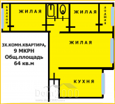 For sale:  3-room apartment - Победы str., 23, Dniprovskyi (10628-821) | Dom2000.com